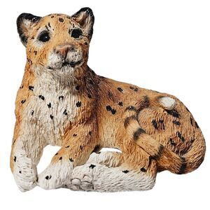Vtg Stone Critters Collection Cheetah Cat SC-438 Figurine 3d Realistic Sculpture